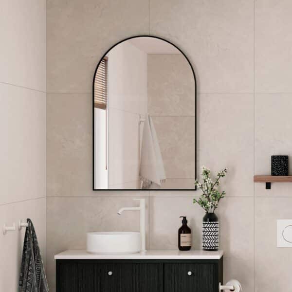 Arch Framed Mirror 600 x 900mm - Image 4