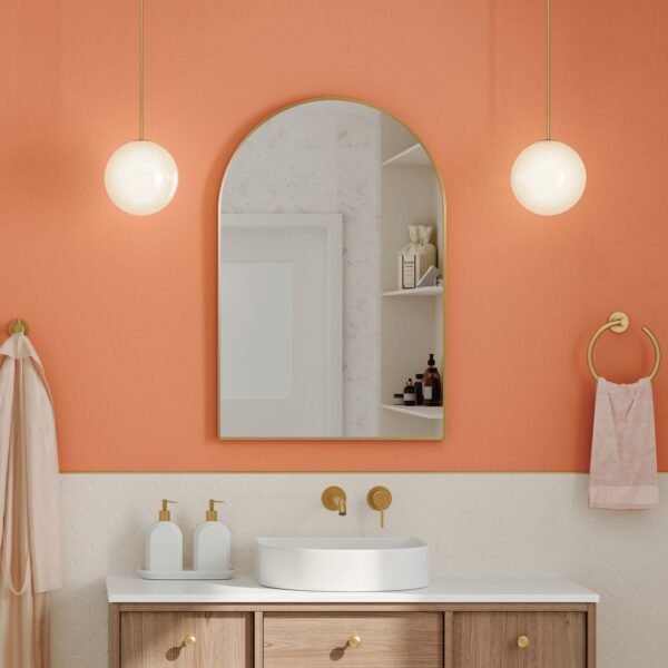 Arch Framed Mirror 600 x 900mm - Image 7
