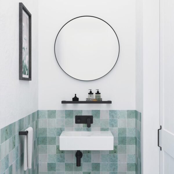 Reba Framed Round Mirror 600mm - Image 6
