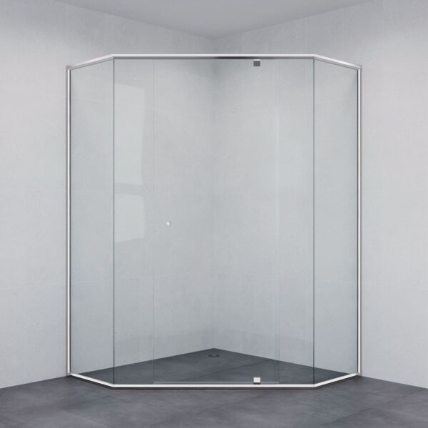 Maya 314I Shower Screen with Overlap Pivot Door