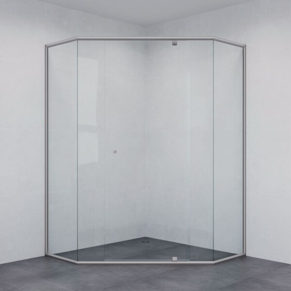 Maya 314I Shower Screen with Overlap Pivot Door - Image 2