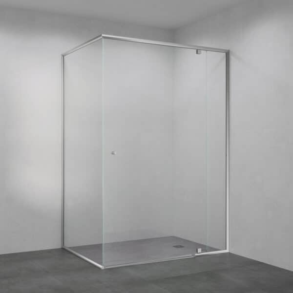 Maya Care 323R Shower Screen with Overlap Pivot Door